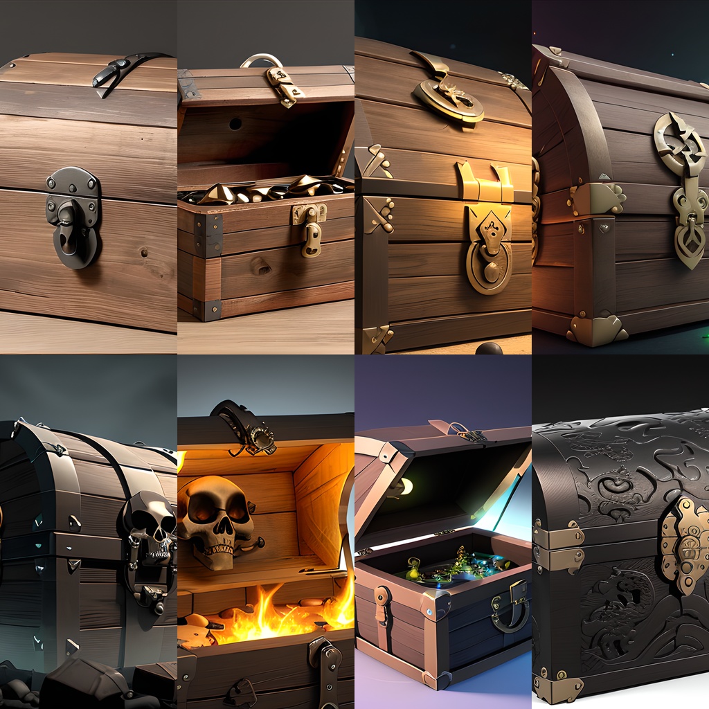 《素材41点》『宝箱Get!』_ゲーム素材_画像素材_アイテム素材