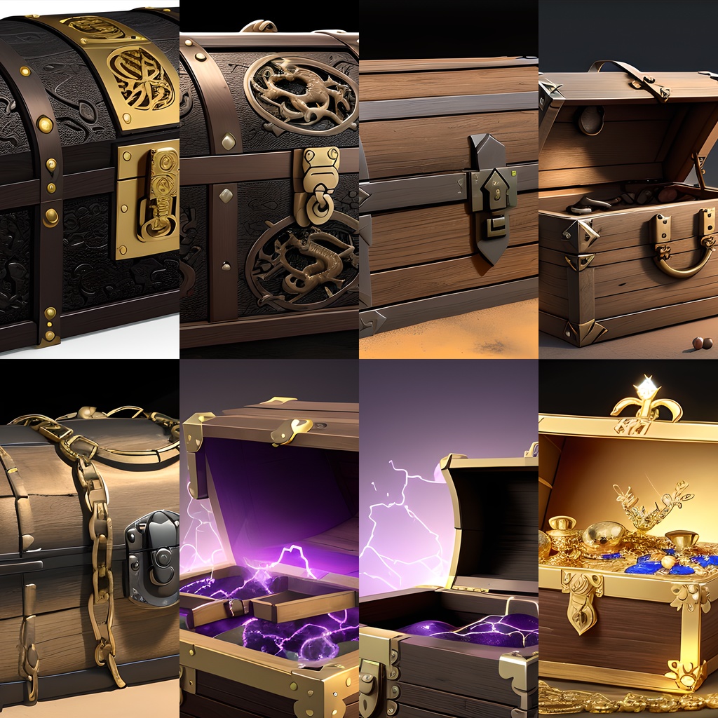 《素材41点》『宝箱Get!』_ゲーム素材_画像素材_アイテム素材