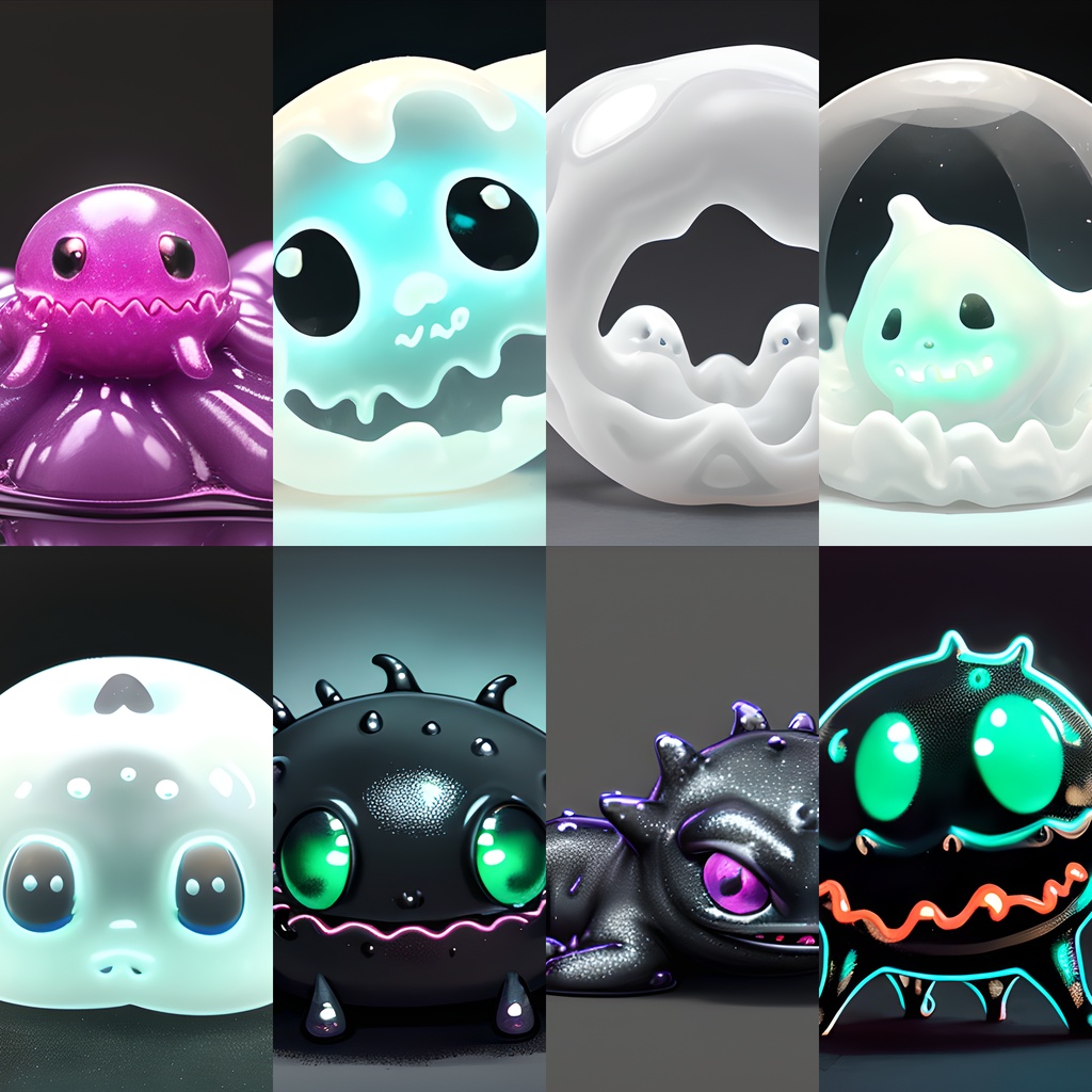 《素材82点》『雑魚モンスターLV1 スライム』_ゲーム素材_画像素材_敵モブ_同人ゲームTRPG用