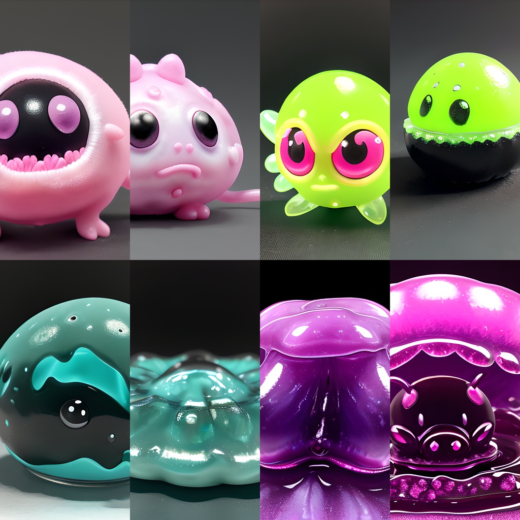 《素材82点》『雑魚モンスターLV1 スライム』_ゲーム素材_画像素材_敵モブ_同人ゲームTRPG用