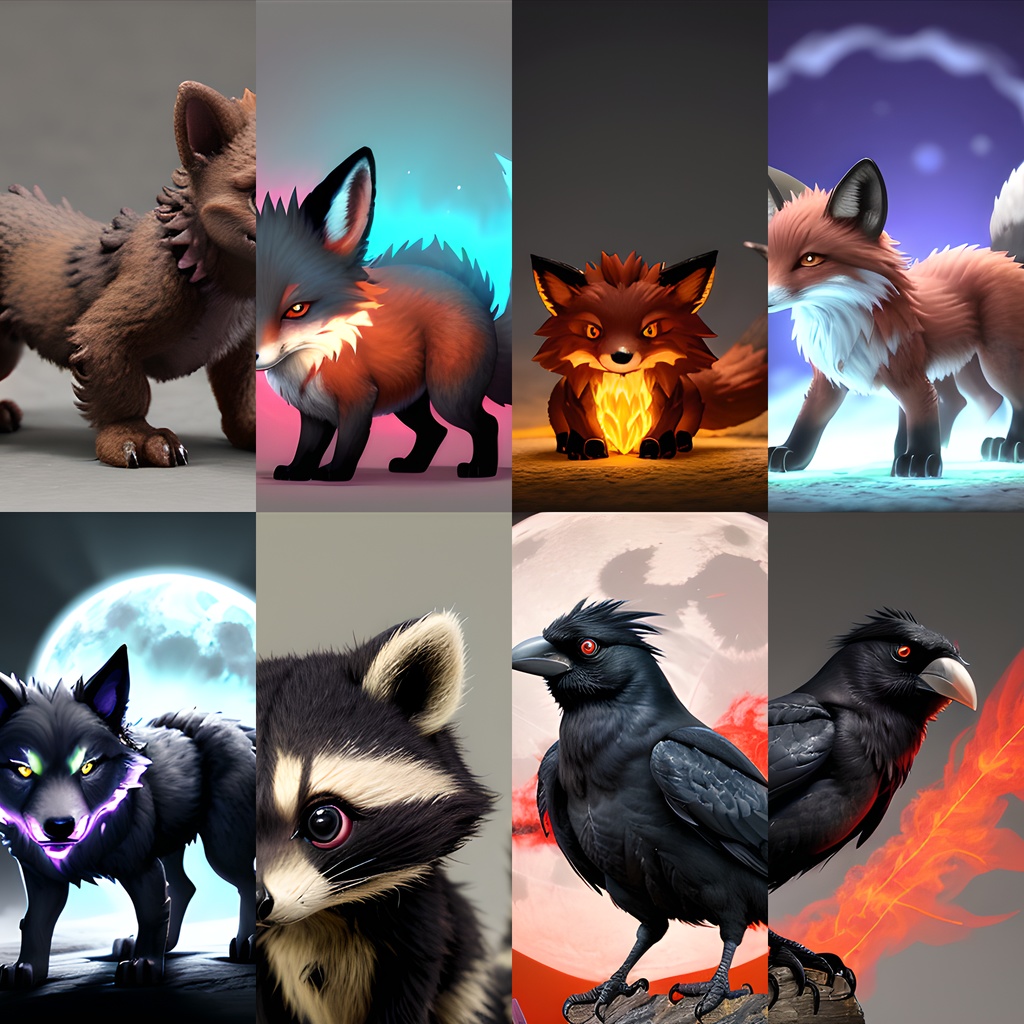 《素材48点》『雑魚モンスターLV2_獣』_ゲーム素材_画像素材