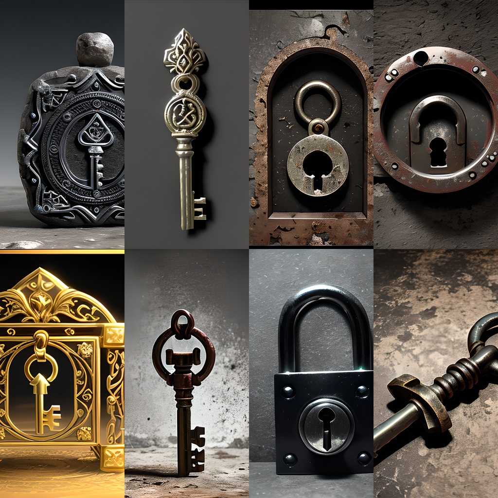 《素材33点》『秘密の鍵_キー_鍵穴』_ゲーム素材_画像素材