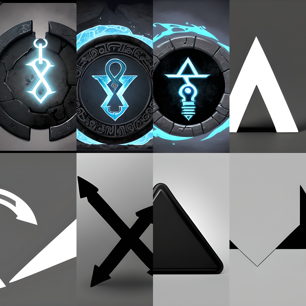 《素材43点》『架空のロゴ_紋章_シンボル』_ゲーム素材_画像素材_TRPG素材