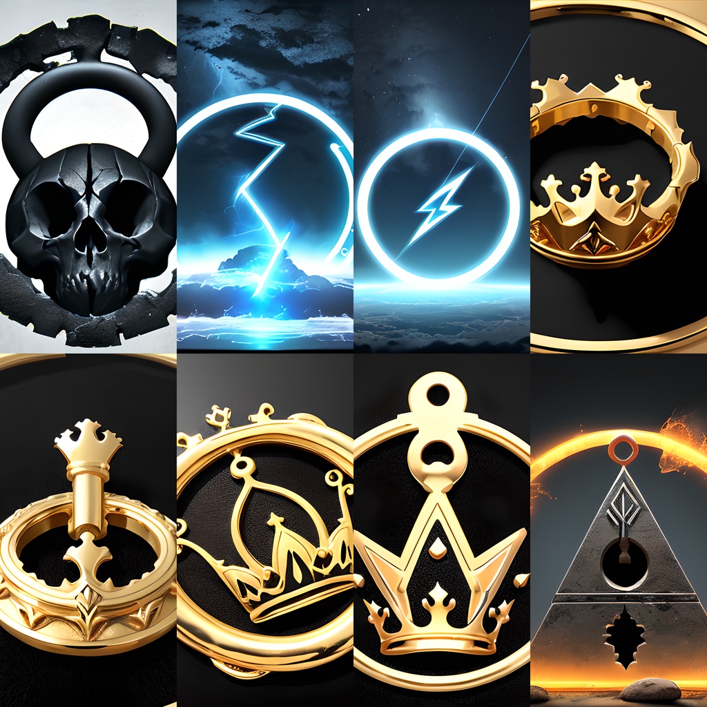 《素材43点》『架空のロゴ_紋章_シンボル』_ゲーム素材_画像素材_TRPG素材