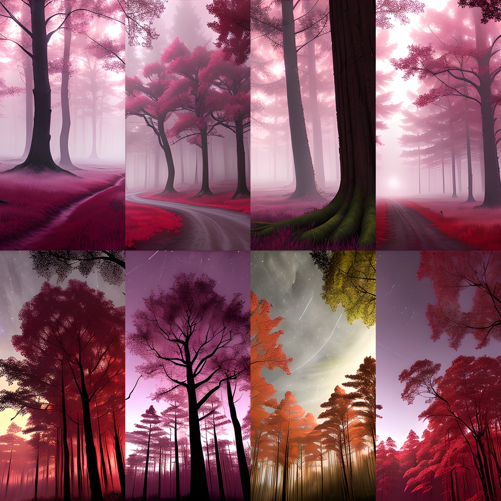 《素材74点》『紅き月に染まる森』_ホラーゲーム素材_TRPG素材