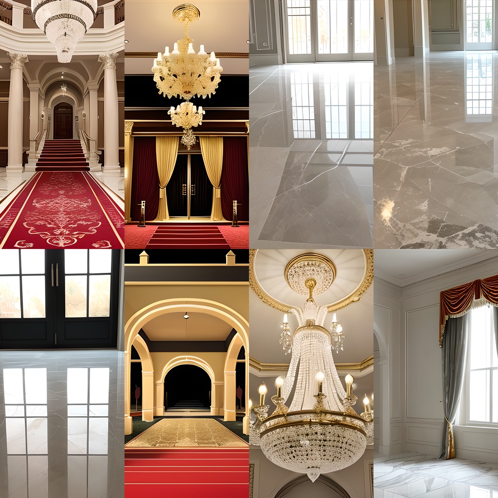 《素材32点》『大理石の間とレッドカーペット』_ゲーム素材_画像素材