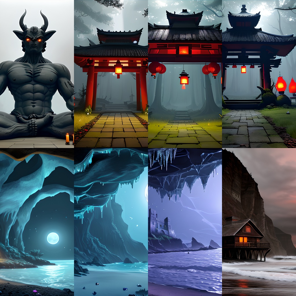 《素材76点》『決戦の地 鬼ヶ島』_ゲーム素材_イベント・お遊戯会素材