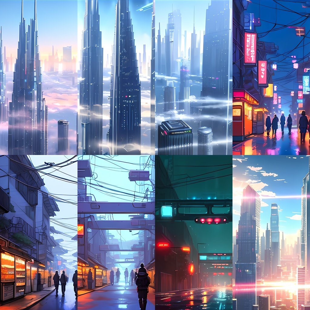 《イラスト素材25点》『未来都市サイバーパンク』_ゲーム素材_画像素材