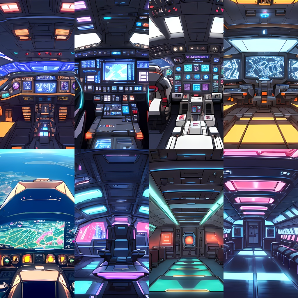 《イラスト素材61点》『SFパイロットのコックピット』_ゲーム素材_巨大ロボ_戦闘機