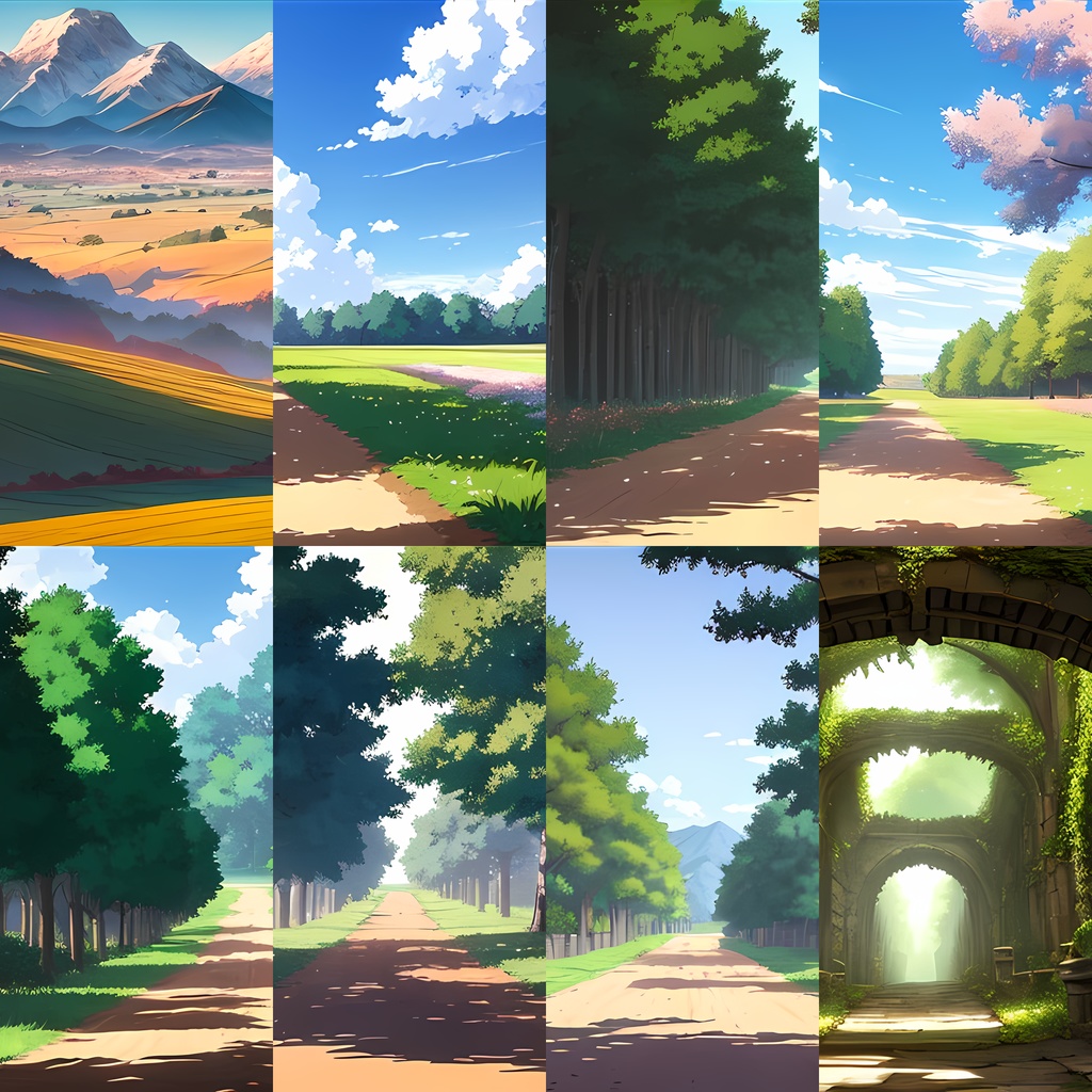 『めちゃ序盤のフィールド』《イラスト76点》ゲーム素材_フィールド背景素材