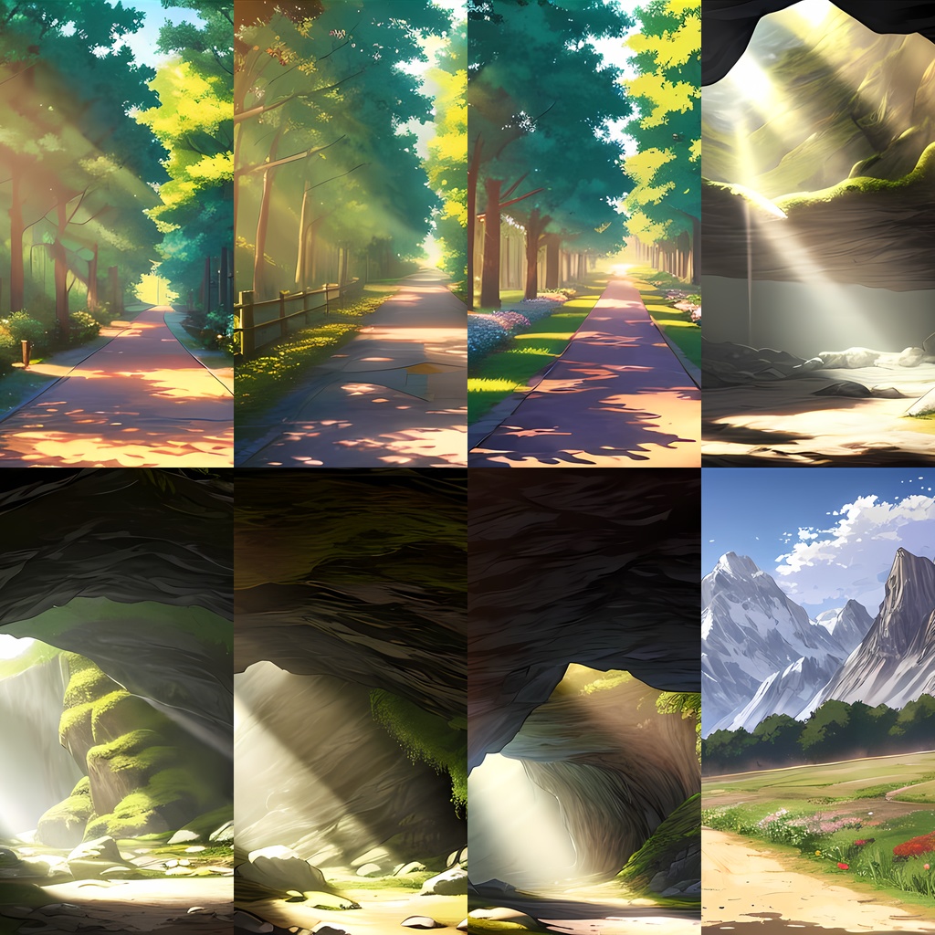 『めちゃ序盤のフィールド』《イラスト76点》ゲーム素材_フィールド背景素材