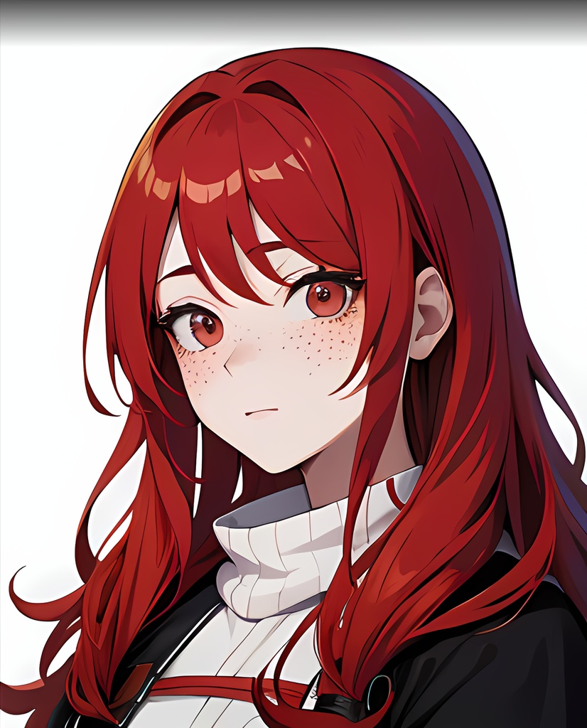 《無料キャラ素材6点》『赤髪の村娘』_ゲーム素材_画像素材