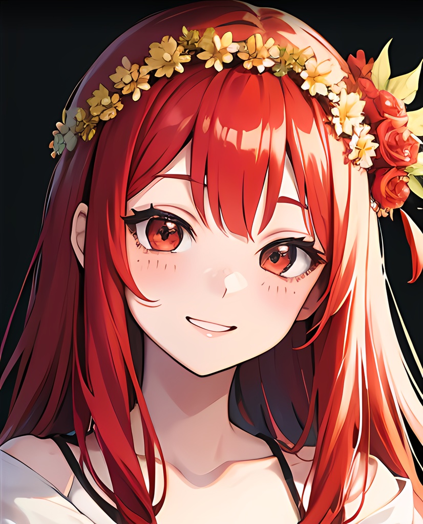 《無料キャラ素材6点》『赤髪の村娘』_ゲーム素材_画像素材