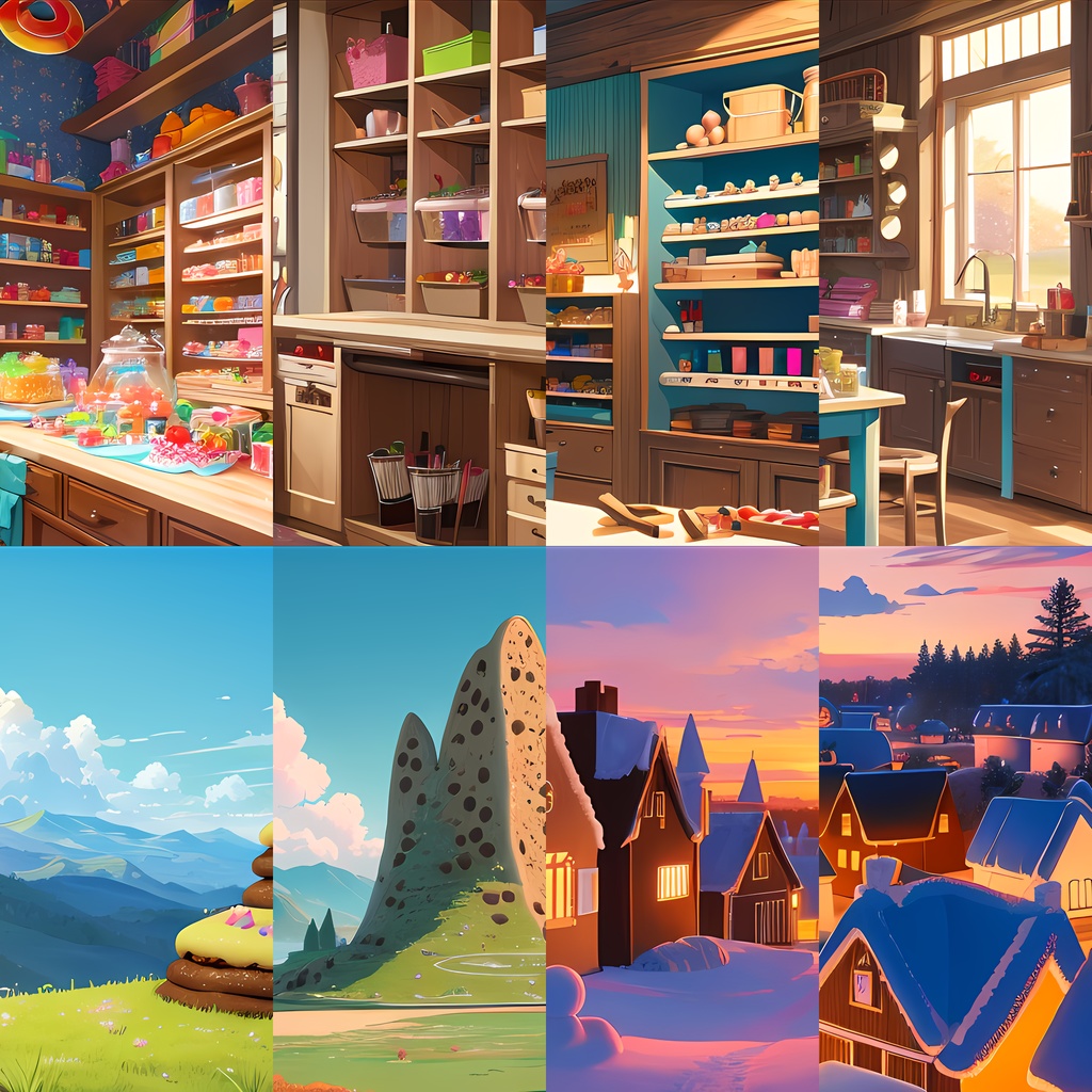 《素材27点》『お菓子な世界』_お遊戯会_絵本の世界_子供向け画像素材