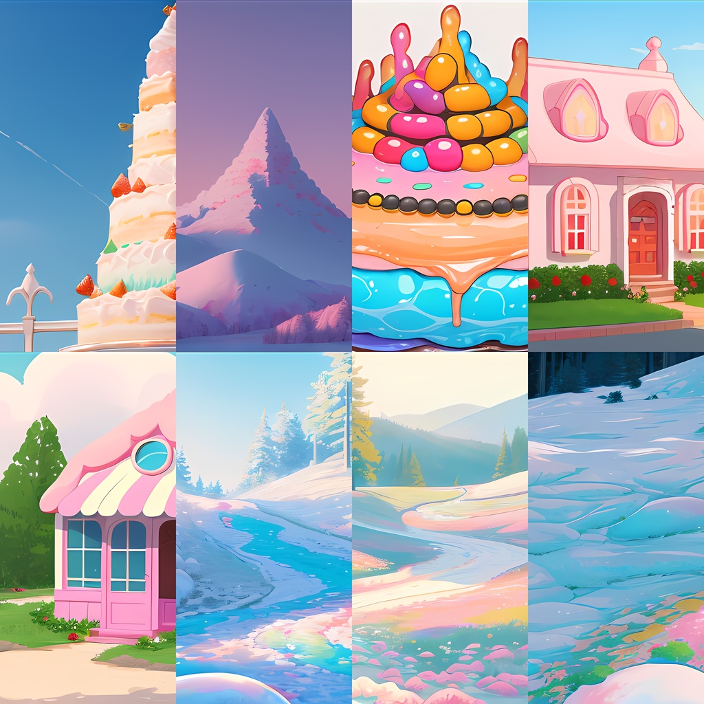 《素材27点》『お菓子な世界』_お遊戯会_絵本の世界_子供向け画像素材