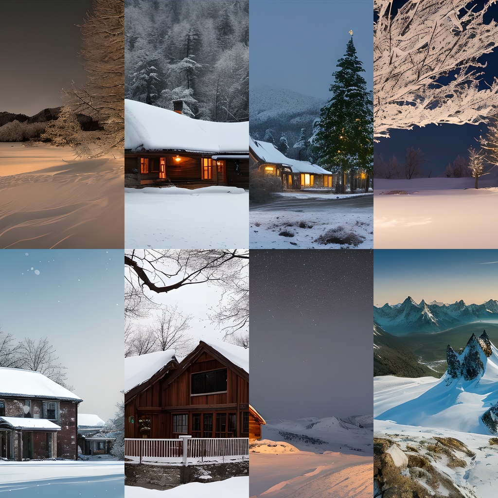 《素材44点》『雪原に臨む景色』_背景素材_風景_雪山_冬景色