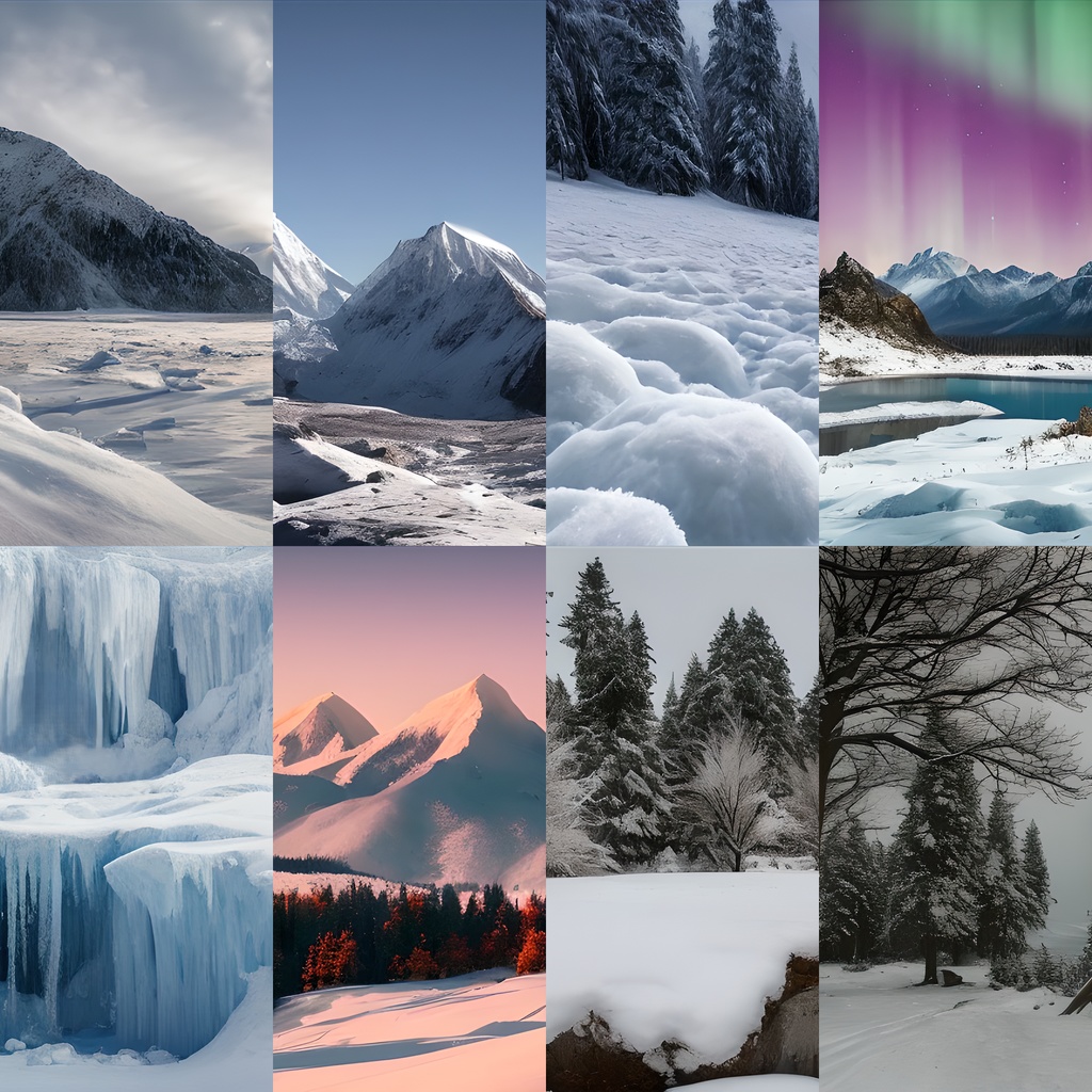 《素材44点》『雪原に臨む景色』_背景素材_風景_雪山_冬景色