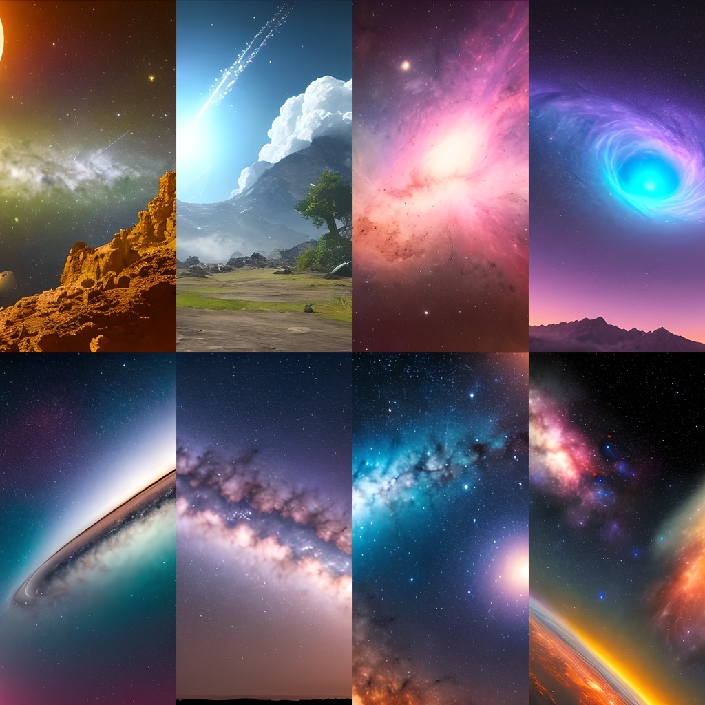 《素材37点》『美しき宇宙の神秘』_SF_宇宙の背景素材_銀河_