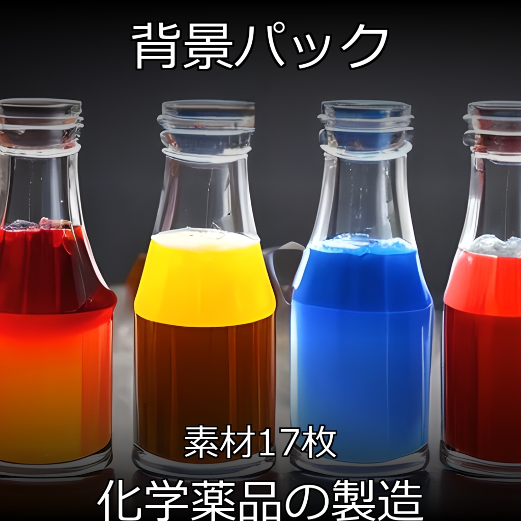 《素材17点》『化学薬品の製造』_背景素材_アイテム素材_SF＿ゲーム素材