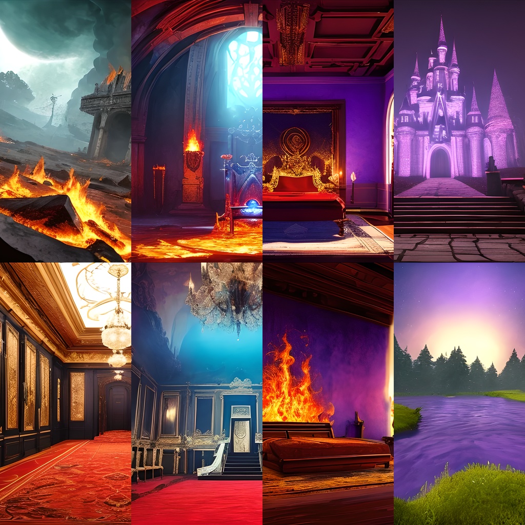 《素材28点》『魔王軍の住処』_ゲーム素材_背景素材_お遊戯会