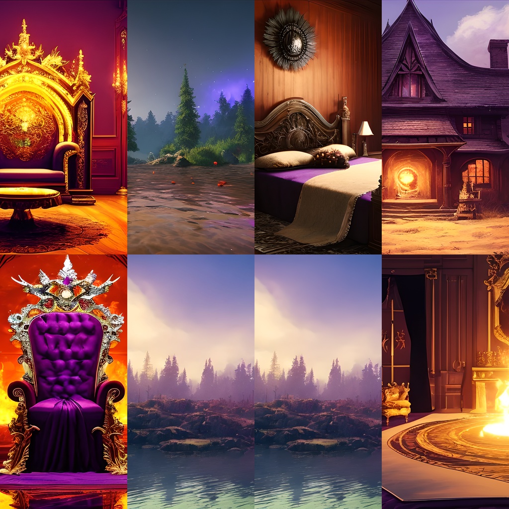 《素材28点》『魔王軍の住処』_ゲーム素材_背景素材_お遊戯会