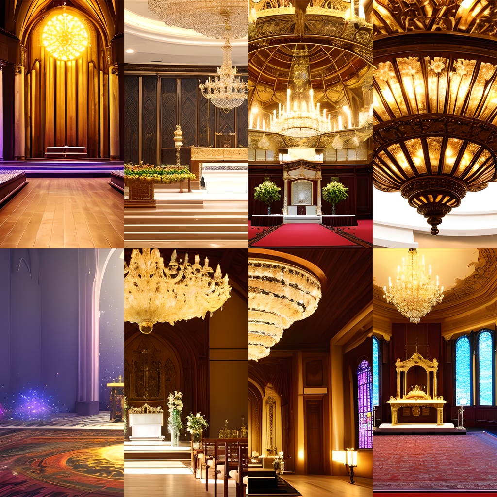 《素材17点》『厳かな聖堂』ゲーム背景素材_大聖堂