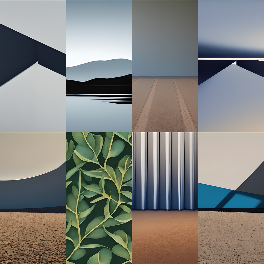 《素材44点》『抽象的背景_地形』_無機質な模様と有機的な地形の模様