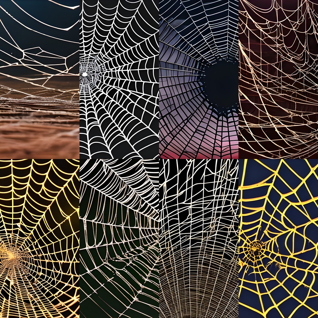 《素材32点》『蜘蛛の巣_スパイダーネット』_ホラーや恐怖をあおる背景画像
