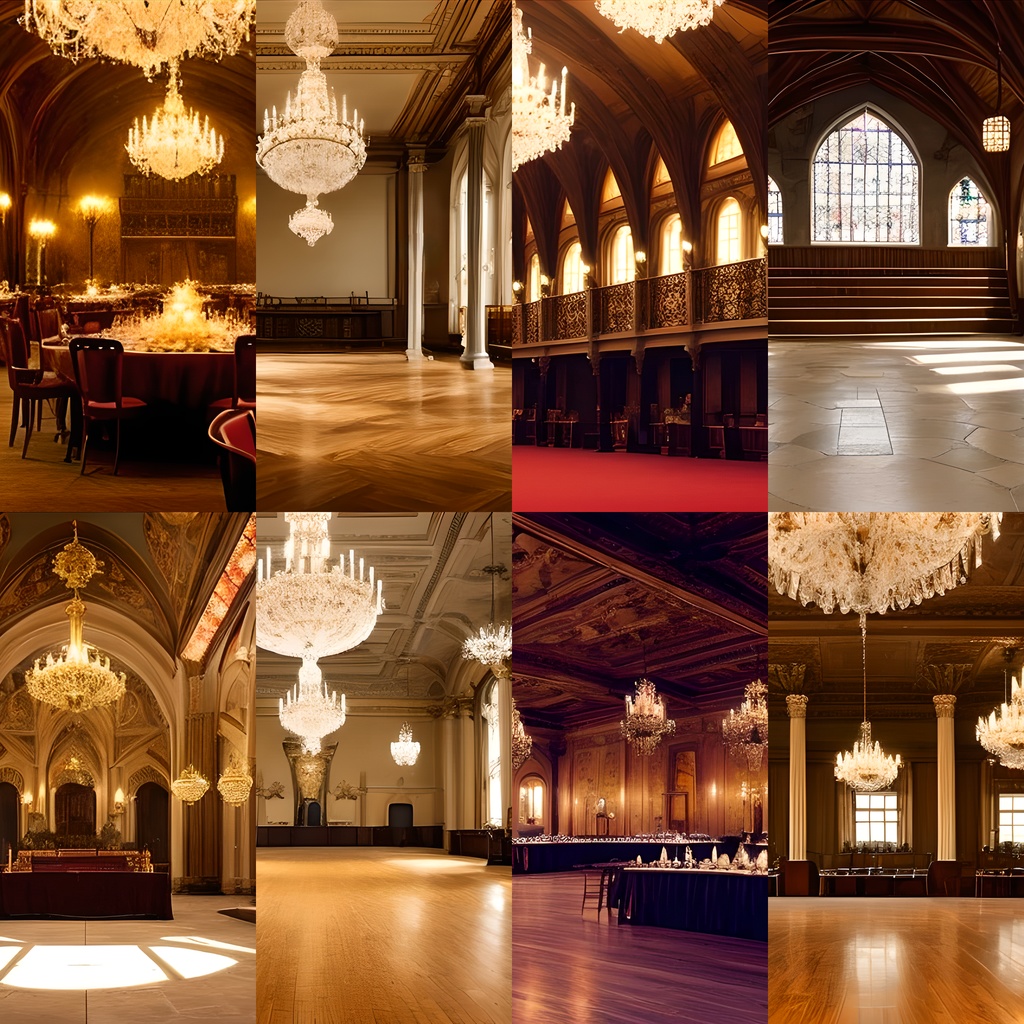 《素材13点》『貴族が集う広間』_背景素材_発表会やバレエ背景など