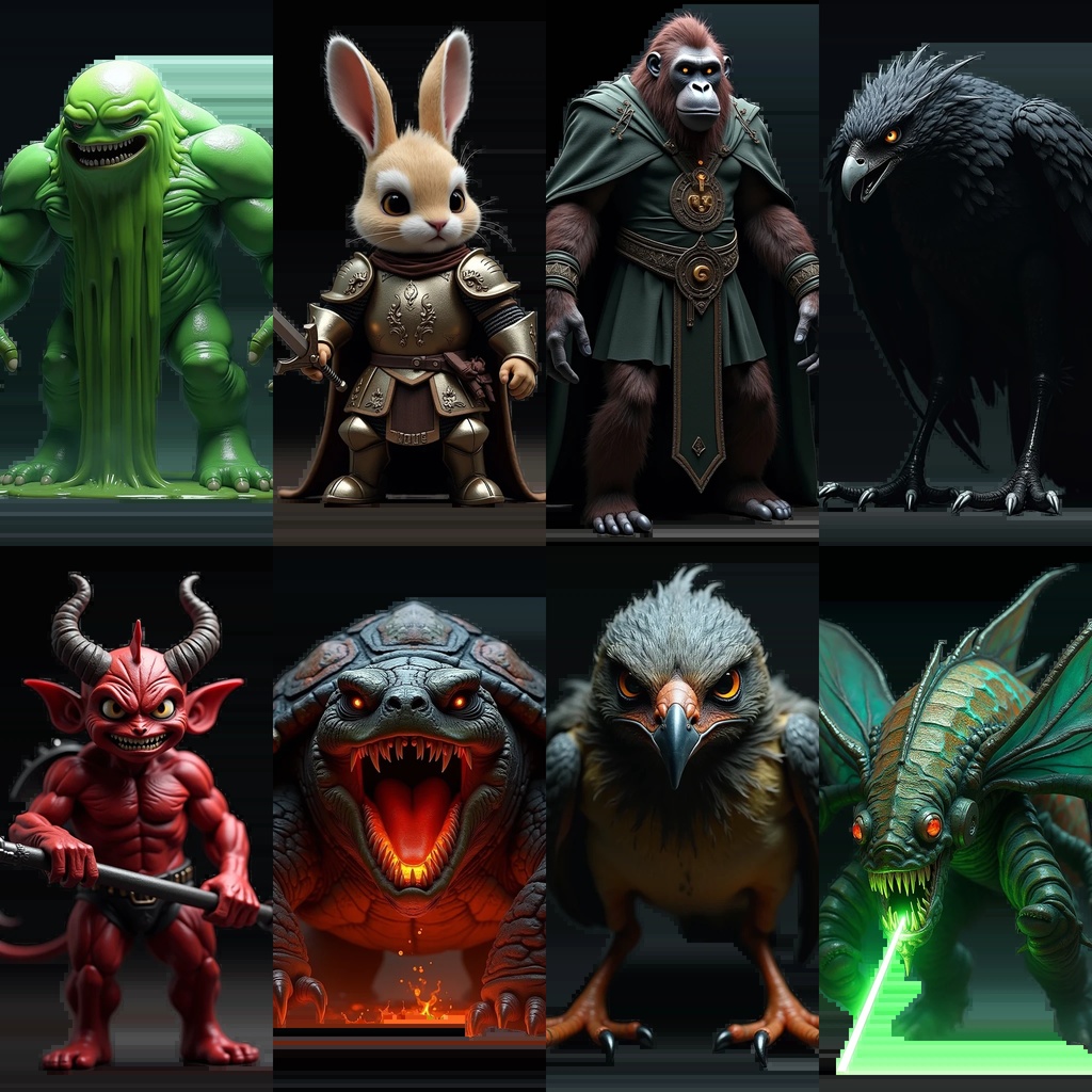 《PNG透過素材100点》『ダーク系敵キャラ』_ダークファンタジー素材_リアル寄り