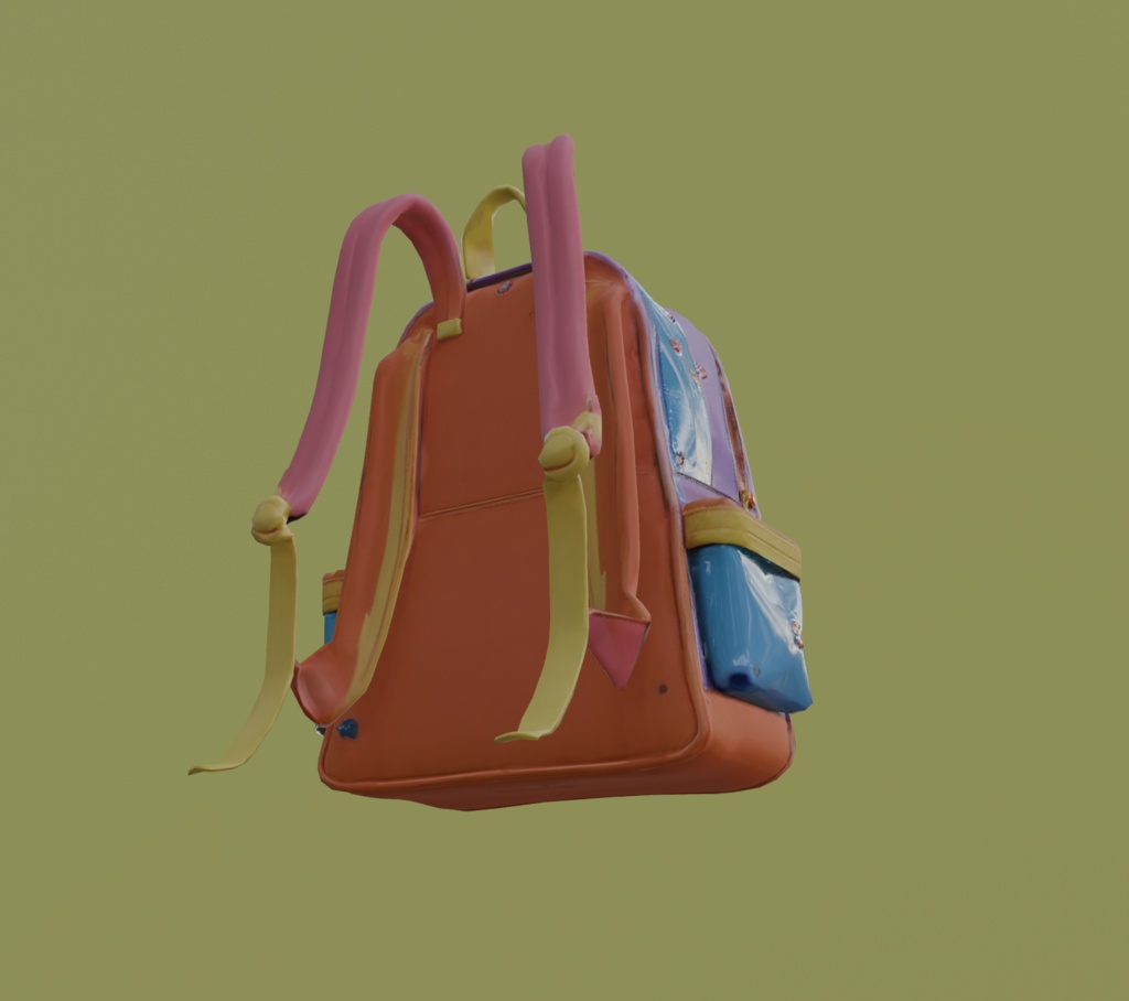 【3Dアイテム】キュートなリュックサック_FBXファイル
