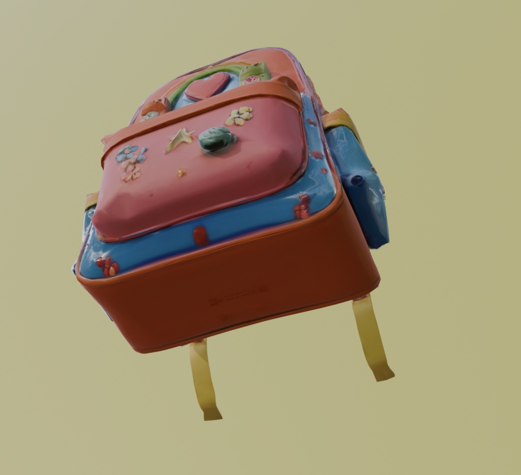 【3Dアイテム】キュートなリュックサック_FBXファイル