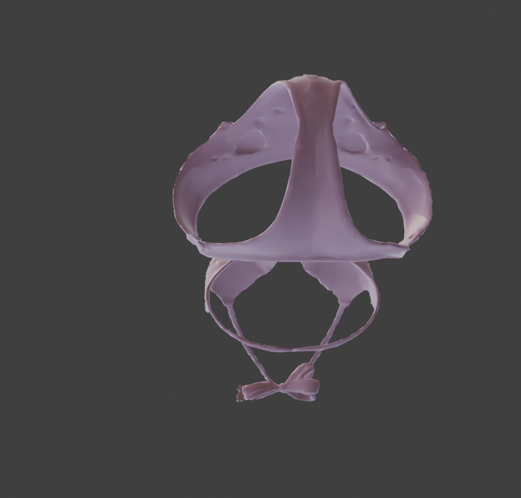 【3Dアイテム】ピンクのふわふわ下着_FBX・VRChat・ゲーム制作向け