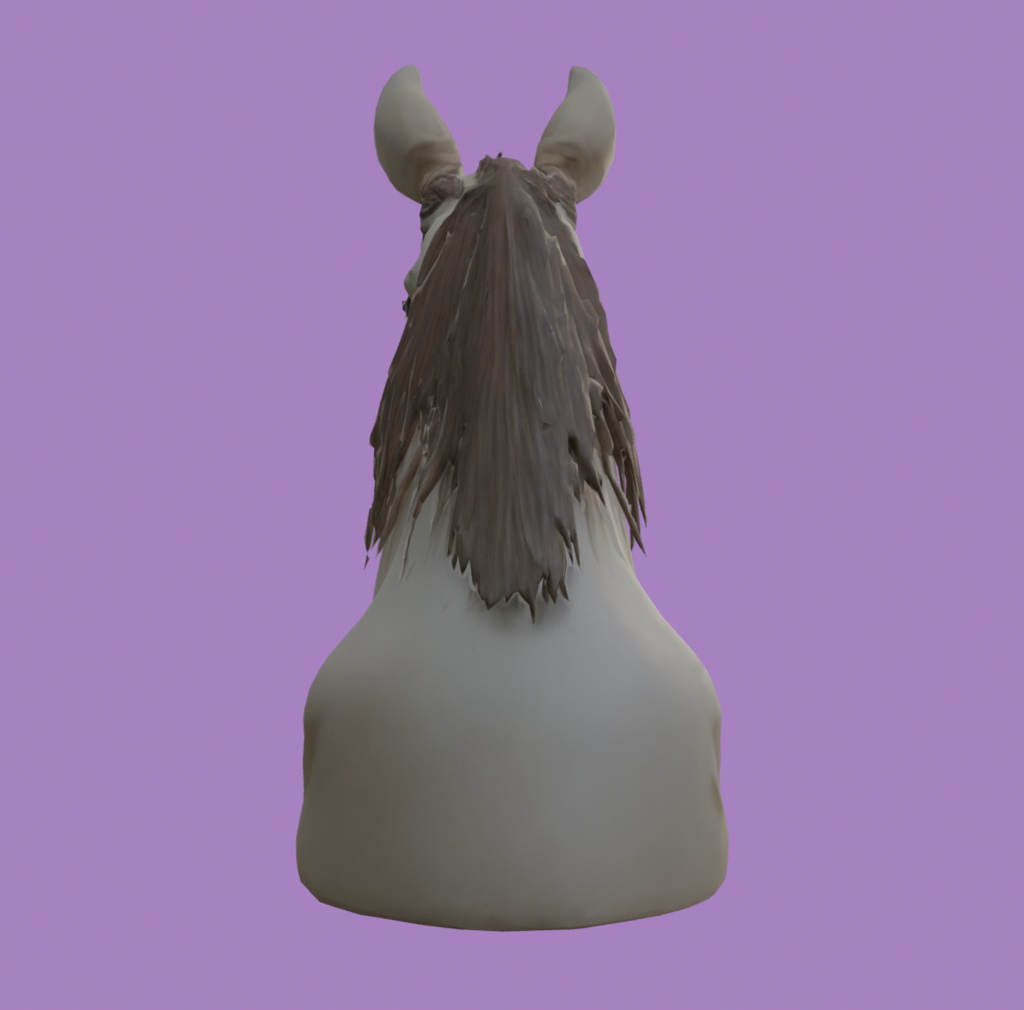 【3Dアイテム】馬の頭のかぶりもの_FBX・VRChat・ゲーム制作向け