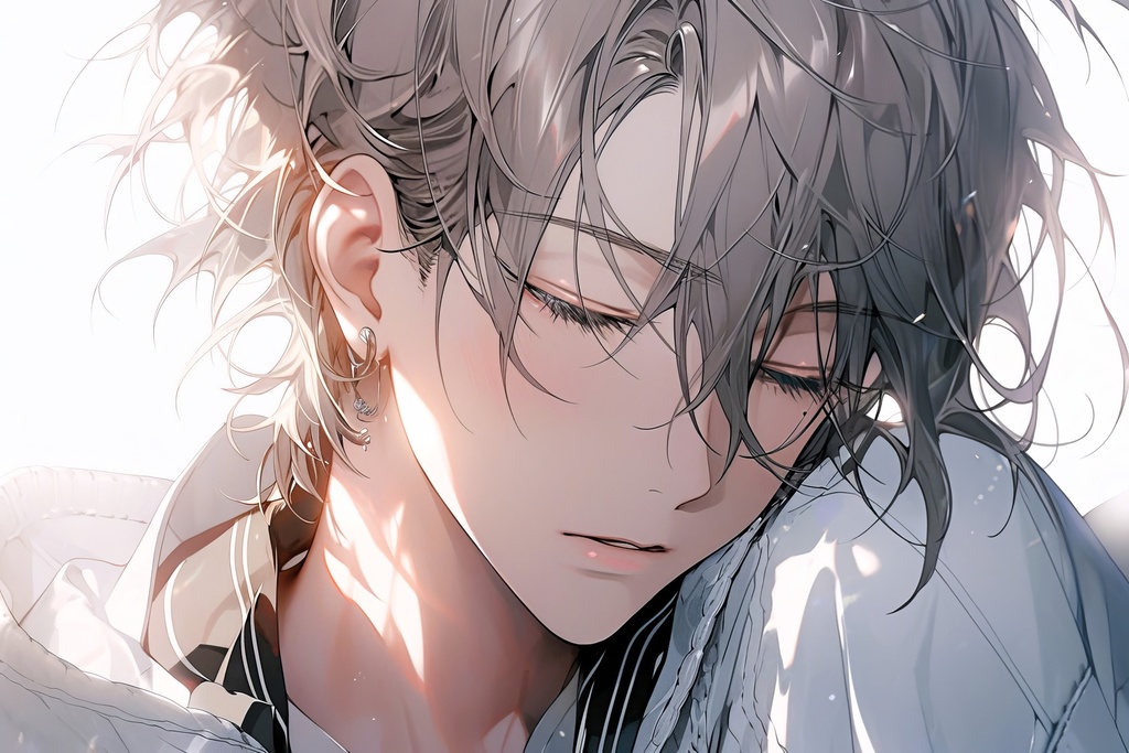 眠そうなお兄さんと一緒に起きるアラーム音