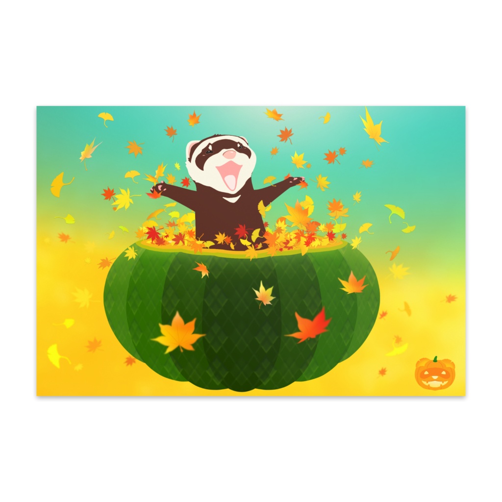 かぼちゃから こんにちはーっ🍁