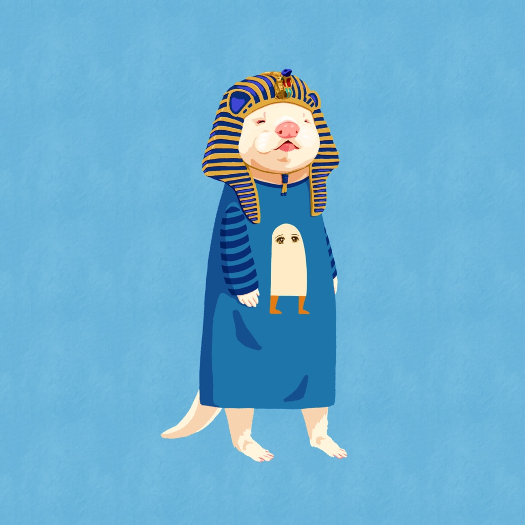 古代エジプト風パジャマ(メジェド添え)