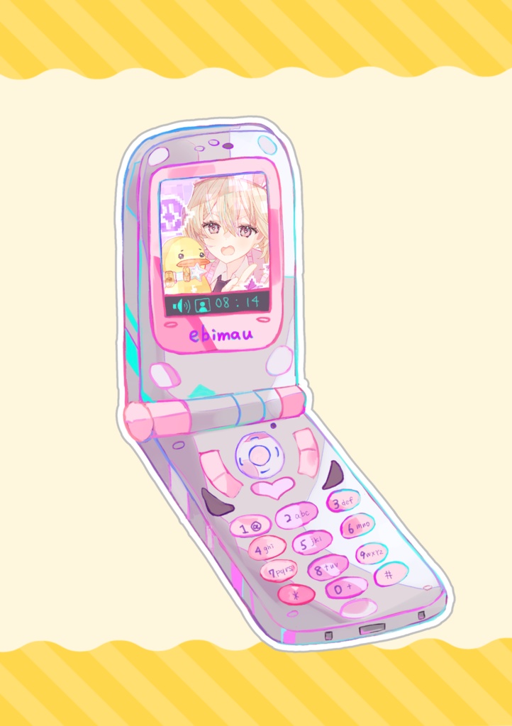 【アクリルキーホルダー】ガラケー