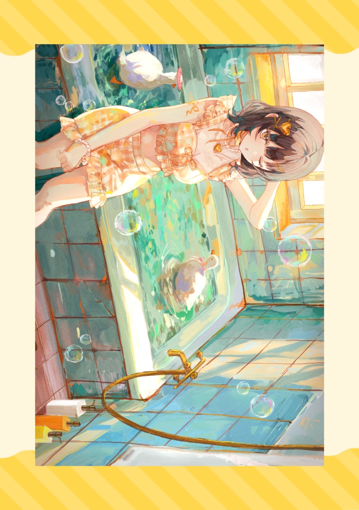 【ポストカード】yellow・purple