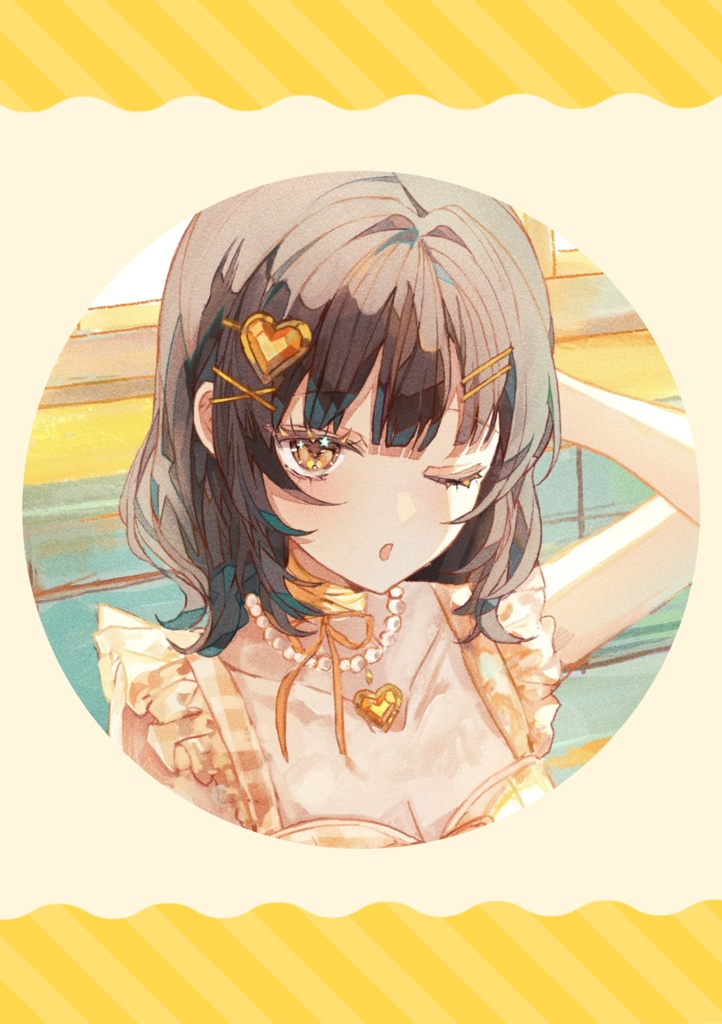【缶バッジ】yellow(中)