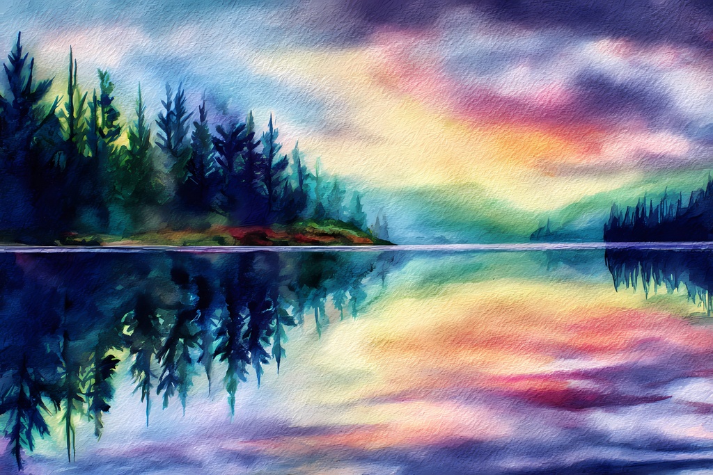 幻想ポストカードコレクション 第二章 「虹色の空と静寂の森」