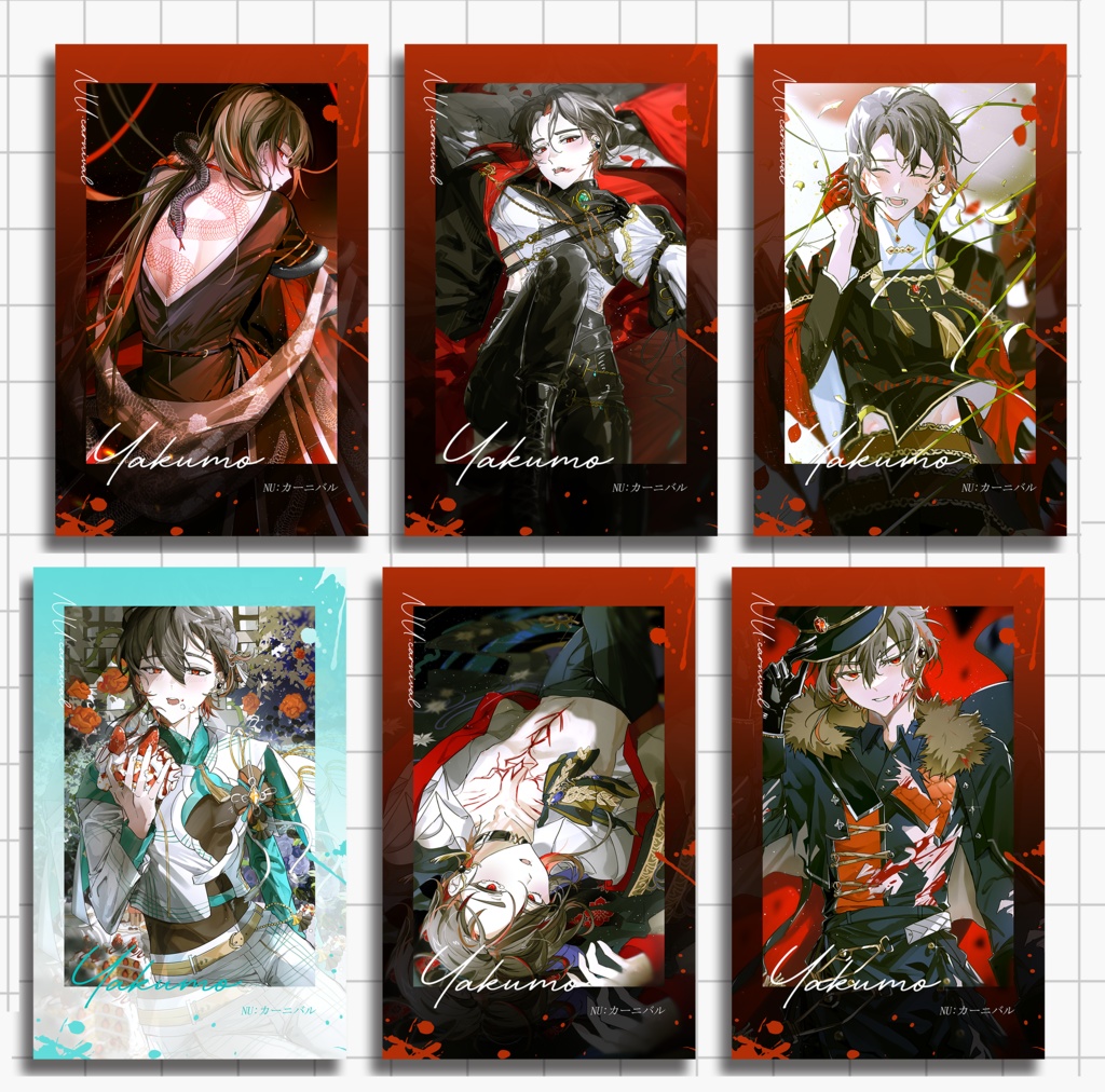 チェキ風カード polaroid（八雲／エイト／エドモンド／ガル＆カル／ブレイド／レイ）