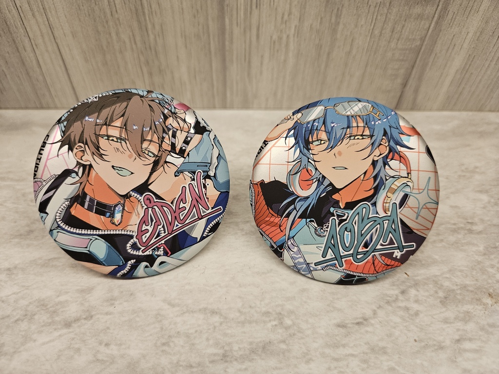 エイト & 蒼葉 チェキ風カード/ポストカード/缶バッジSET
