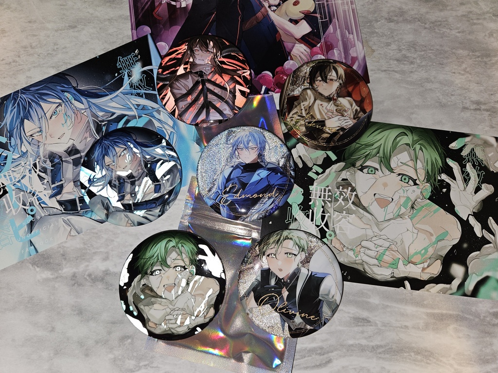 【NU: カーニバル】ホログラム & リフレクター 缶バッジSET