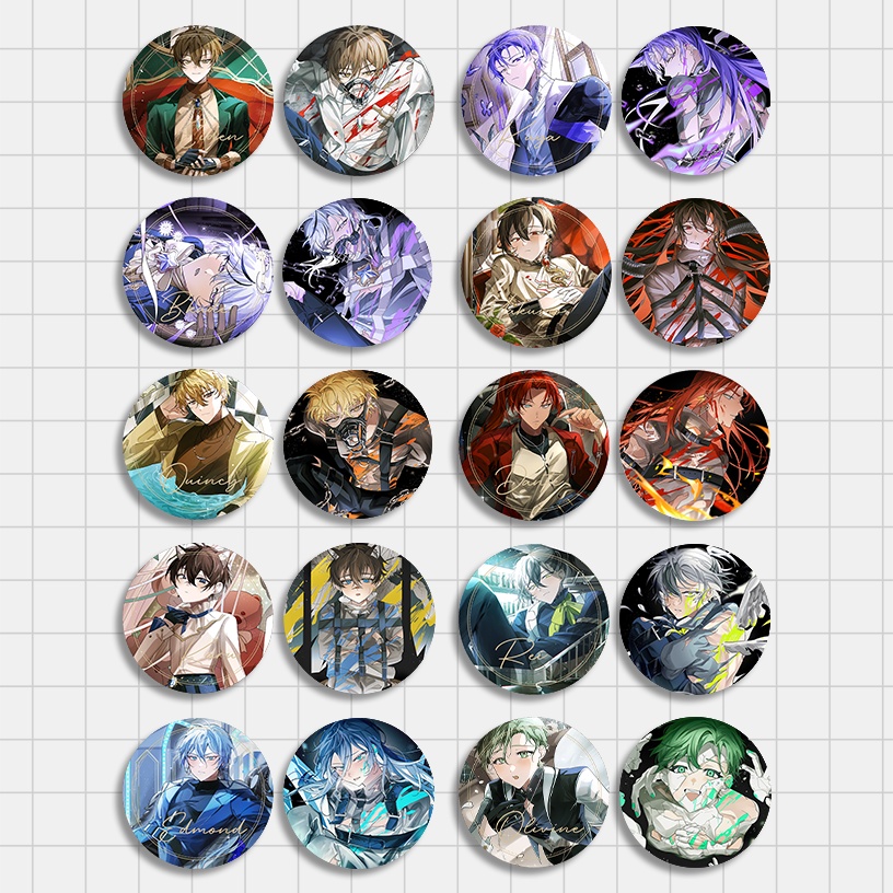 【NU: カーニバル】ホログラム & リフレクター 缶バッジSET