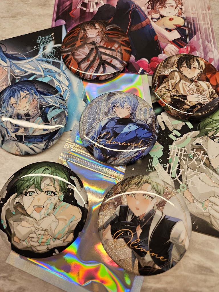 【NU: カーニバル】ホログラム & リフレクター 缶バッジSET
