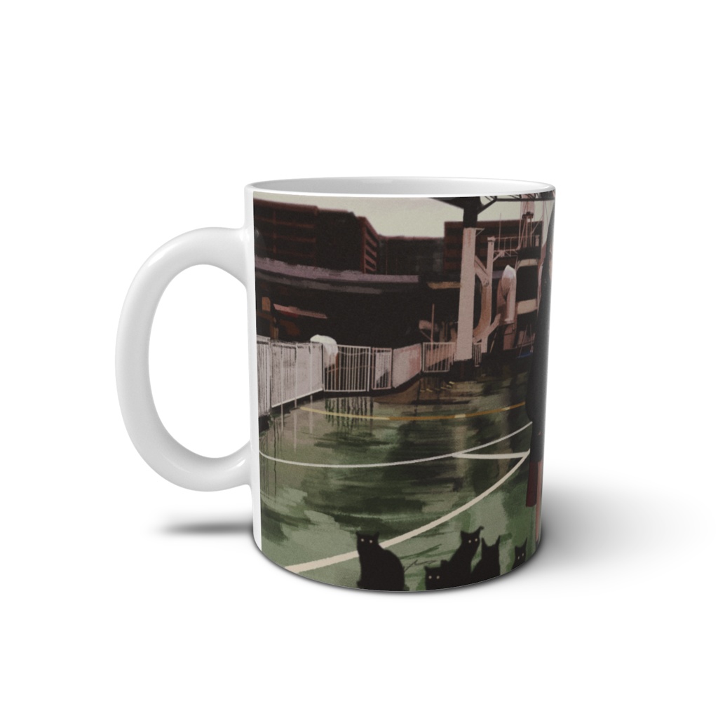 An angel on a ship - マグカップ