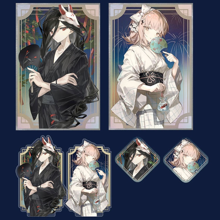 ダンガンロンパ 七海千秋 カムクライズル アクリルスタンド 缶バッジ 色紙