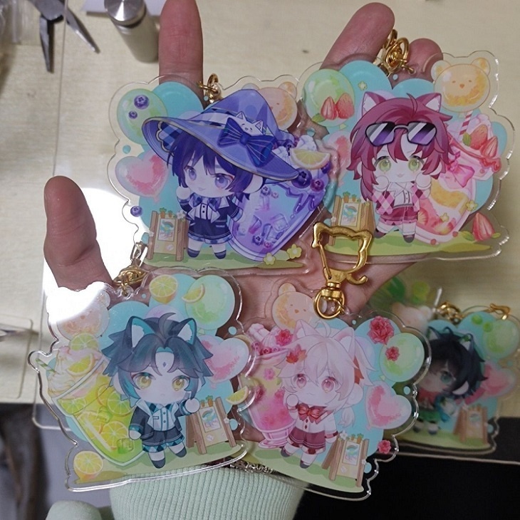 Genshin Impact genshinimpact 原神 スカラマシュ 魈 鹿野院平蔵 楓原万葉 アクリルキーホルダー