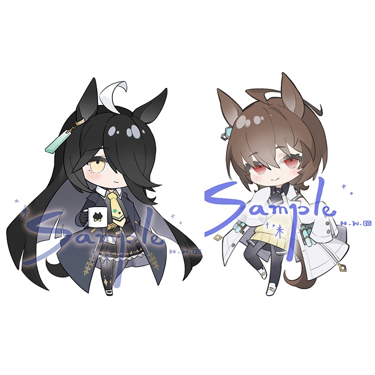 ウマ娘 アグネスタキオン マンハッタンカフェ アクリルキーホルダー